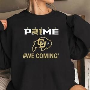 Black Unisex Coach Prime Sweatshirt, Sport Football Colorado Sweater